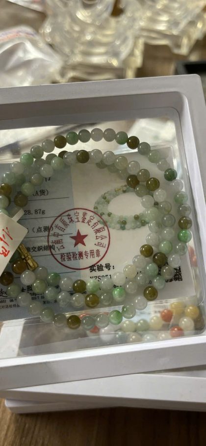 Chuỗi cẩm thạch đa sắc 108 hạt (28.87g)